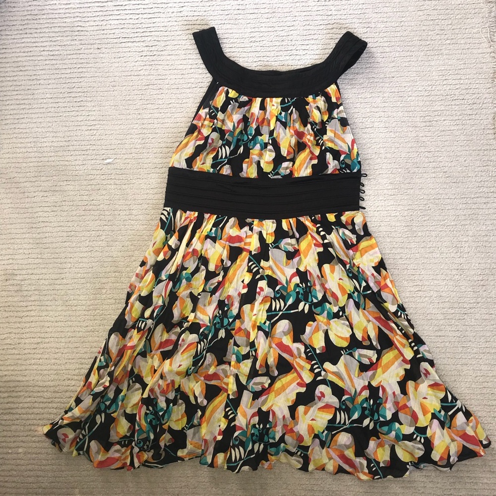 French Connection Floral Print Sleeveless Dress